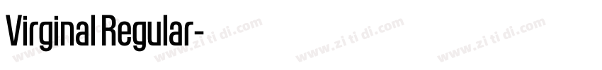 Virginal Regular字体转换 Virginal Regular字体转换
